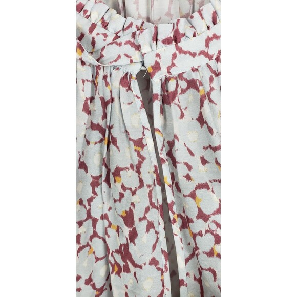 Joie Tank Top Womens 1X Silk Sleeveless Blouse Tie Shoulder Multicolor Floral - Picture 5 of 9